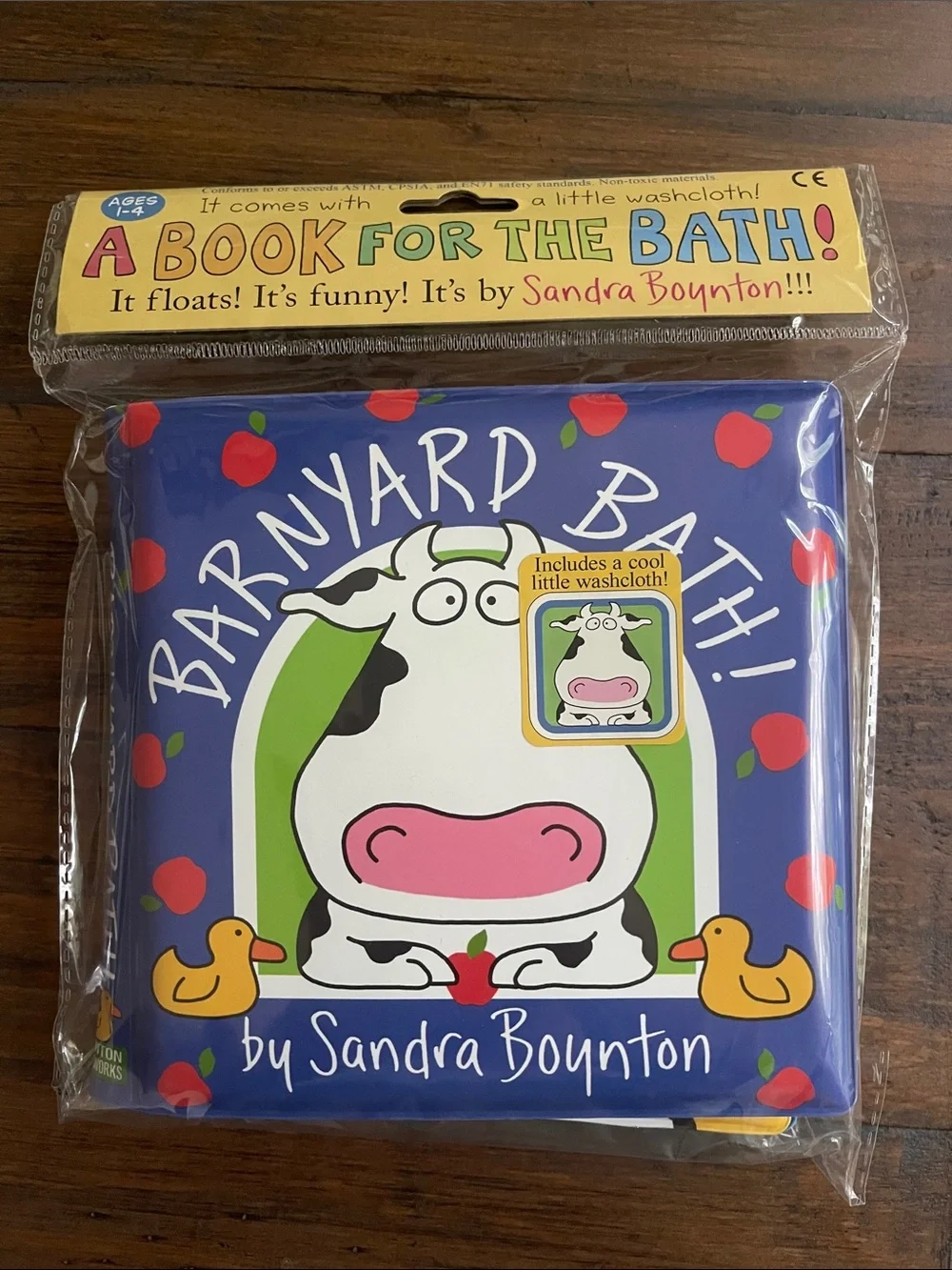Barnyard Bath! Kids Bath Book - Blue